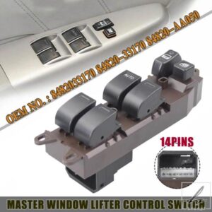 電動パワーウィンドウマスターコントロールスイッチ 84820-12491 2003 - 08 トヨタカローラ用 部品 カスタムパーツ アクセサリー