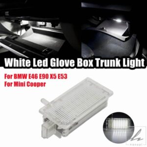 車用LEDグローブトランクライトグローブボックスランプ BMW E46 E90 X5 E53 E81 E82 E83 X3 E84 X1 E87 E92 ミニクーパー R50 R55 R56 R57 R60用 部品 カス