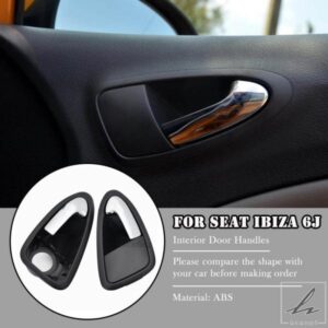 車内ドアハンドル 左右 SEAT IBIZA 6J 2010-2022 6J1 837 113A 6J1 837 114A カーパーツ 部品 カスタムパーツ アクセサリー