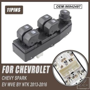 11ピン電動マスターパワーウィンドウスイッチ 96942497 2013-2016 シボレー スパーク DWS1787用 部品 カスタムパーツ アクセサリー