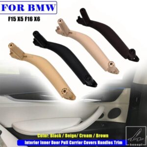 車内ハンドル インナードアアームレストパネル プルトリムカバー BMW X5 13-18 F15 X6 F16 5141 7292 部品 カスタムパーツ アクセサリー