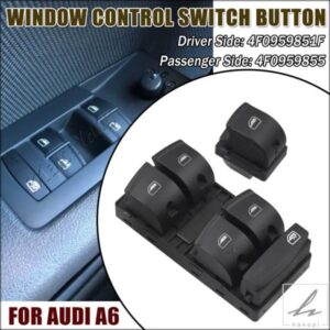 電動パワーパネルウィンドウマスターコントロールスイッチボタン AUDI A3 8P SPORTBACK A6 4F 4G C6 Q7 4L 4F0 959 851F用 部品 カスタムパーツ