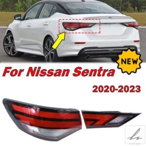 日産セントラ 2020-2023 テールライト リアウィンカー ブレーキ フォグランプ ハロゲン テールライトカバー バルブ無 自動車アクセサリー 部品 カスタムパー