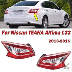 日産 ティアナ アルティマ L33 2013 2014 2015 用カーアクセサリー 左右テールライトウィンカーテールライトハウジング バルブ無 部品 カスタムパーツ