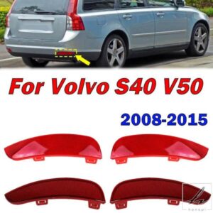 左右ストップライトブレーキライトリアバンパーリフレクターランプライトレンズボルボS40 V50 2008-2015 30763345 30763346カーパーツ 部品 カスタムパーツ