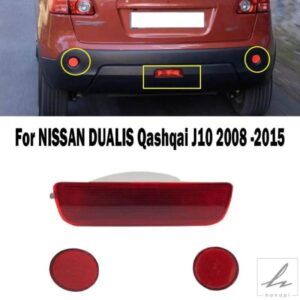 日産デュアリスキャシュカイ J10 2008 - 15 自動リアバンパーリフレクターフォグライトフォグランプアクセサリー 部品 カスタムパーツ アクセサリー