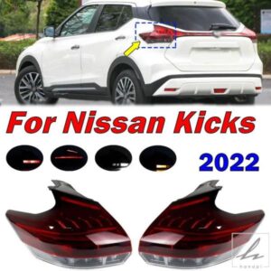 自動車アクセサリー ドライビングライト テールライトアセンブリ 日産キックス 2022年式用 車リア外側LEDテールライト ブレーキライト シグナルランプ 部品