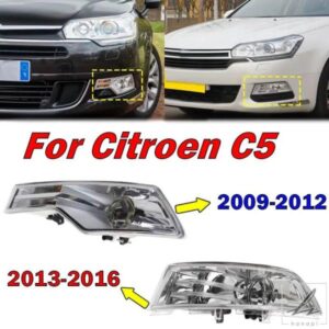 自動車外装アクセサリー シトロエン C5 2009-2016 に適合 車フロントバンパー フォグランプ シグナルランプアセンブリ 車用ライト 電球付き 部品 カスタムパ