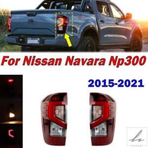 日産 NP300 NAVARA ピックアップ 2015-2021 車用 リア LED テールライト ブレーキライト シグナルライト ドライビングライト オートテールライトアセンブリ