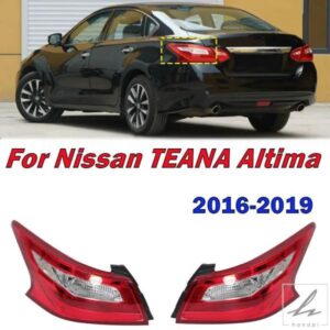 日産ティアナアルティマ2016-2019用車外側リアテールライトウィンカーブレーキライトオートテールライトランプハウジングバルブ無 部品 カスタムパーツ