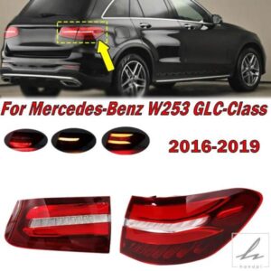 車用LEDリアテールライトハザード灯 バークランプ メルセデスベンツ W253 GLCクラス GLC200L GLC260L GLC300L 2016-2019 テールライトアセンブリ 部品 カス