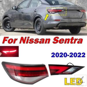 日産セントラ 2020 2021 2022 LEDテールライト リアウィンカーランプ ブレーキライト フォグランプ テールライトアセンブリ用カーアクセサリー 部品 カスタ