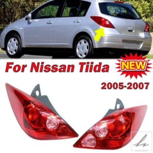日産ティーダ 2005 2006 2007 ハッチバック車用 リアテールライト ブレーキ フォグランプ ウィンカー カーテールライト ランプハウジング バルブ無 部品 カ
