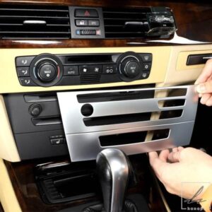 05-12 BMW 3シリーズ用センターCDパネル装飾フレームセンターエアコンボタンボックス車内装部品 部品 カスタムパーツ アクセサリー