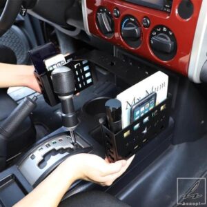 07-21トヨタFJ COOLLUZE車用中央コントロールギア収納バスケットの両側にインナー収納スタイリングアクセサリー 部品 カスタムパーツ アクセサリー