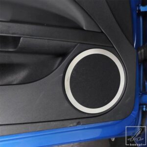 08-12 シートレオンドアホーンリングステンレスブライト4点セット車内カスタムアクセサリー 部品 カスタムパーツ アクセサリー