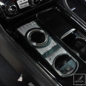 10-19 ジャガー XJ ギアボタンステッカー 車内装飾ステッカー アクセサリー 合金センターコントロールパネルボタンステッカー 部品 カスタムパーツ