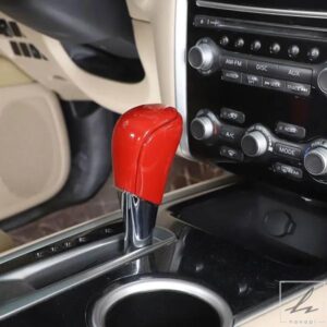 日産パスファインダー 2013 - 18 ABS カーボン 車用ギアシフトノブ トリムカバー ステッカー カーアクセサリー 部品 カスタムパーツ アクセサリー