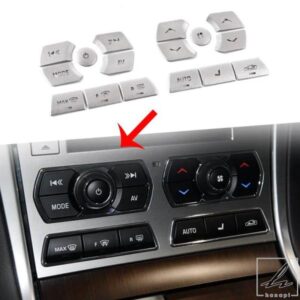 12-15 JAGUAR XF セントラルコントロールエアコンボタンステッカー車内装飾アクセサリー合金 部品 カスタムパーツ アクセサリー