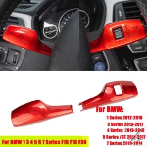 車用ステアリングホイールコラムシフトカバー ウィンカーロッドトリム BMW 1/3/4/5/6/7シリーズ F10 F18 F30 F35 内装アクセサリー 部品 カスタムパーツ