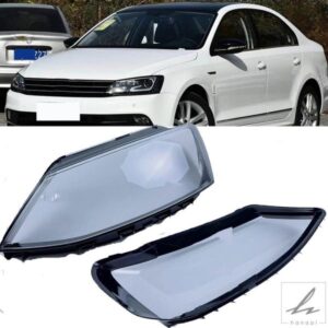 車用ヘッドライトランプシェード クリアヘッドライトレンズ ヘッドランプハウジングカバーレンズ VW JETTA SAGITAR MK6 2012-2018 オートアクセサリー 部品