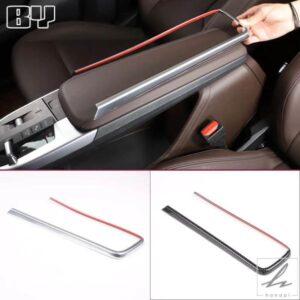 車用センターアームレストボックスフレームカバー カーボン/シルバー ABS製 装飾 自動車内装アクセサリー BMW X1 U11 2023-2024用 部品 カスタムパーツ