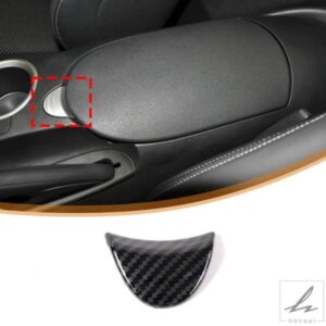 日産370Z 2009-2020 ABSカーボンカースタイリングカーアームレストボックススイッチフレームステッカー車内アクセサリー 部品 カスタムパーツ アクセサリー