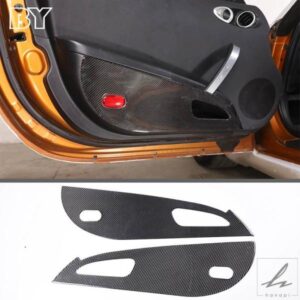 日産 350Z 2003-2006 用 車ドア アンチキックパッド サイドエッジプロテクター ステッカー ソフトカーボン アクセサリー 部品 カスタムパーツ アクセサリー