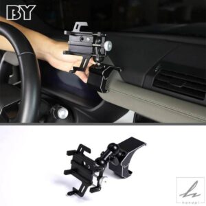 車ダッシュボード用ホルダーマウントスタンド GPSディスプレイブラケット 回転式モバイルクリップスタンド ランドローバー ディフェンダー 110 2020-2024用