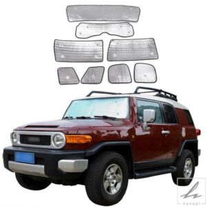自動車用サンシェードカバー 車用フロントガラス 雪よけ 防水プロテクターカバー トヨタ FJクルーザー 2007-22年式用 カーアクセサリー 部品 カスタムパーツ