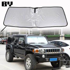 車用フロントガラスサンシェード 反射サンシェード 車内サンシェード ハマーH3 2005-2009 アクセサリーに適合 部品 カスタムパーツ アクセサリー
