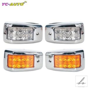 日野 500 700 レンジャー トラック FC FD GD FE FT FX GT GX FL GK LED フロントフォグランプ 電気メッキ ウィンカーライト カーアクセサリー 部品 カスタム
