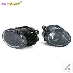 左右のバンパーフォグランプフォグランプフロントBMW E46 3シリーズ 2001-2005 M3 1999-2002 E39 M5 フォグランプハロゲン電球付き 部品 カスタムパーツ