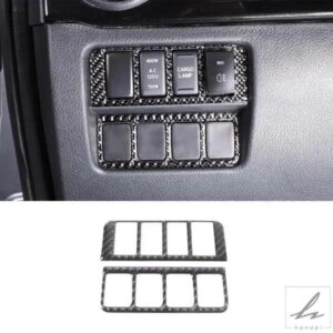 日産タイタン2016-2023用ソフトカーボン車メインドライバー統合スイッチフレーム装飾ステッカーインテリアアクセサリー 部品 カスタムパーツ アクセサリー