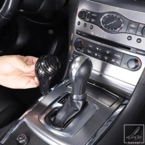 日産パトロール 2013 - 17 ABS カーボン カーギアヘッドカバー トリム ステッカー カーアクセサリー 部品 カスタムパーツ アクセサリー