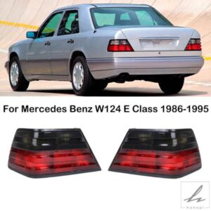 車用リアバンパーテールライト スモークテールブレーキランプ テールランプシェルカバー メルセデスベンツ W124 Eクラス 1986 1987 1989 1990-1995用 部品