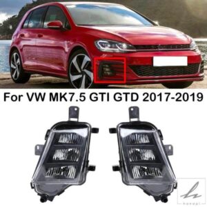 車用フロントバンパー LED フォグランプ フォグランプ デイタイムランニングライト 5GG941699 5GG941700 フォルクスワーゲン VW MK7.5 GTI GTD 2017 2018 20