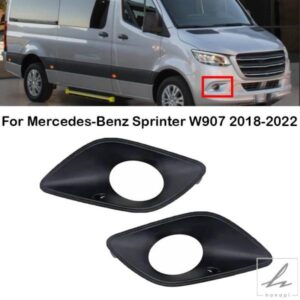 車フロントバンパーフォグライトランプフレームカバー9108854300 9108854400 メルセデスベンツ スプリンター W907 W910 2018 - 22用 部品 カスタムパーツ