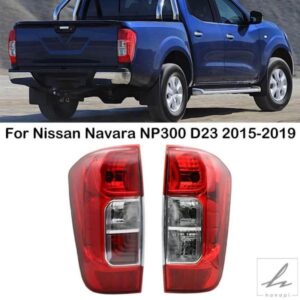 日産ナバラ NP300 D23 2015 - 19 リアバンパーテールライトテールランプブレーキランプテールライトアセンブリ電球付き 部品 カスタムパーツ アクセサリー