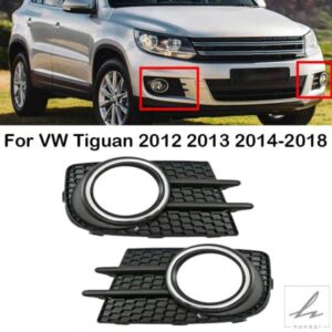 車フロントバンパーフォグライトフレームカバーフォグランプシェル5N0853665 5N0853666 VW TIGUAN 2012 - 16-2018 EUバージョン用 部品 カスタムパーツ