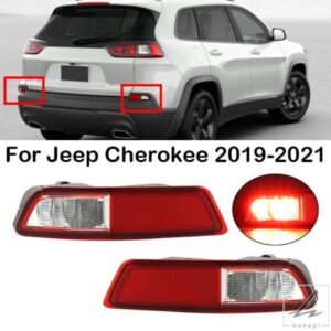 車用リアバンパーリフレクターライト ブレーキランプ テールライト 68275956AC 68275957AC ジープ チェロキー 2019 - 21 S スペシャルエディション用 部品