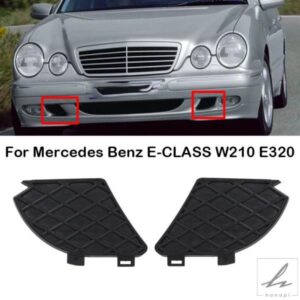 車用フロントバンパーフォグランプカバーグリル 2108850153 メルセデスベンツ Eクラス W210 E320 E430 E55 AMG 1999 - 03用 部品 カスタムパーツ