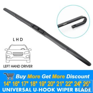 汎用カーフロントガラスワイパーブレード Uフックタイプ 14インチ 16インチ 17インチ 18インチ 19インチ 20インチ 21インチ 22インチ 24インチ 26インチ フ