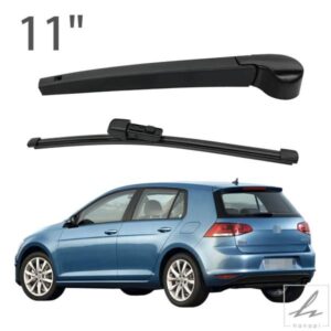 11インチ リアガラス ウォッシャー ワイパーアームブレードセットキット VW ゴルフ 7 ハッチバック 2012-2020 カーアクセサリー 部品 カスタムパーツ