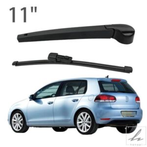 11インチ リアガラス ウォッシャー ワイパーアームブレードセットキット VW ゴルフ 6 ハッチバック 2008-2013 カーアクセサリー 部品 カスタムパーツ