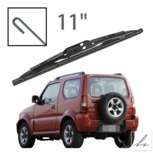 11インチ リアガラス ウォッシャー ワイパーブレード スズキ ジムニー MK3 1998-2007 カーアクセサリー 部品 カスタムパーツ アクセサリー