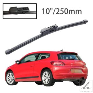 10インチ リアガラス ウォッシャー ワイパーブレード VW SCIROCCO MK3 2008-2017 カーアクセサリー 部品 カスタムパーツ アクセサリー