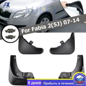 車用マッドフラップセット SKODA FABIA 2 2007 - 14 ROOMSTER マッドフラップ スプラッシュガード マッドフラップ マッドガード 部品 カスタムパーツ