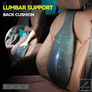 汎用エアモーションカーチェアボディマットシートバックカバーランバークッションウエストテール骨痛み緩和ランバーサポートパッド 部品 カスタムパーツ