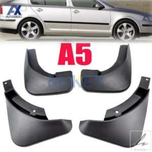 車用マッドフラップセット シュコダ オクタビア 2 A5 サルーン エステート コンボ 2005 -2007 - 12 スプラッシュガード マッドフラップ 部品 カスタムパーツ